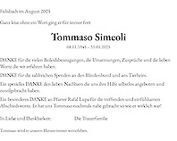 Todesanzeige Tommaso Simeoli