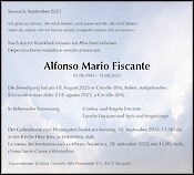 Todesanzeige Alfonso Mario Fiscante