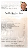 Todesanzeige Wendelin Kathriner-Bünter, Bürglen