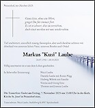 Todesanzeige Markus "Kusi" Laube